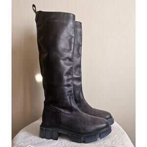 Free People Black Combat Boots